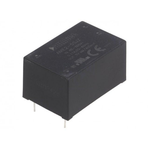 AME2-5SJZ; Converter: AC/DC; 2W; Uout: 5VDC; Iout: 0.4A; 70%; Mounting: PCB; 3kV; AIMTEC