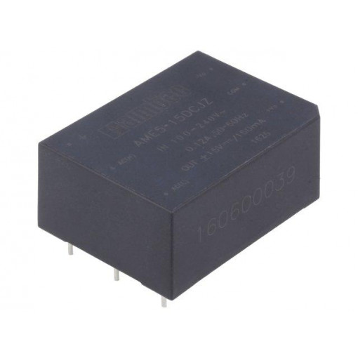 AME5-15DCJZ; Converter: AC/DC; 5W; Uout: 15VDC; Iout: 0.16A; 79%; Mounting: PCB; AIMTEC