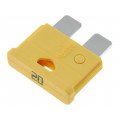 UNIVAL 20A; Fuse: fuse; 20A; 32V; automotive; 19mm; UNIVAL; MTA