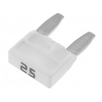 MINIVAL 25A; Fuse: fuse; 25A; 32V; automotive; 11,9mm; MINIVAL; MTA MINIVAL 25A; Fuse: fuse; 25A; 32V; automotive; 11,9mm; MINIVAL; MTA