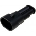 282104-1; Connector: wire-wire; Superseal 1.5; plug; male; PIN: 2; IP67; 24VDC; TE Connectivity