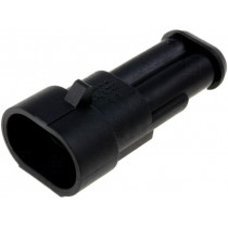 282104-1; Connector: wire-wire; Superseal 1.5; plug; male; PIN: 2; IP67; 24VDC; TE Connectivity