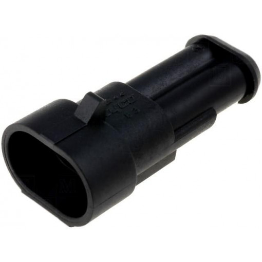 282104-1; Connector: wire-wire; Superseal 1.5; plug; male; PIN: 2; IP67; 24VDC; TE Connectivity