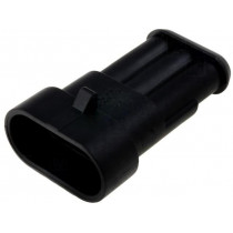 282105-1; Connector: wire-wire; Superseal 1.5; plug; male; PIN: 3; IP67; 24VDC; TE Connectivity 282105-1; Connector: wire-wire; Superseal 1.5; plug; male; PIN: 3; IP67; 24VDC; TE Connectivity