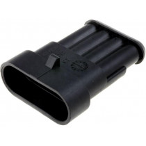 282106-1; Connector: wire-wire; Superseal 1.5; plug; male; PIN: 4; IP67; 24VDC; TE Connectivity