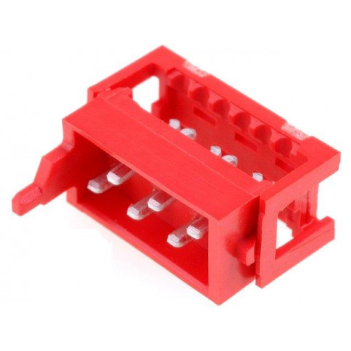 215083-6; Micro-MaTch; plug; male; PIN: 6; IDC; for ribbon cable; Layout: 2x3; TE Connectivity