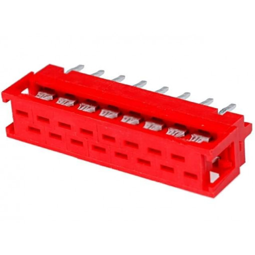 8-215570-6; Micro-MaTch; adapter; PIN: 16; IDC,THT; on PCBs,for ribbon cable; TE Connectivity