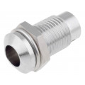 AMQ 08; LED holder; 5mm; Cutout: Ø8mm; Body: silver; Body plating: chrome; SIGNAL-CONSTRUCT
