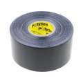 ; Tape: duct; W: 48mm; L: 25m; Thk: 0.25mm; black; natural rubber; 15%; ANTICOR