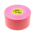 ; Tape: duct; W: 48mm; L: 25m; Thk: 0.25mm; red; natural rubber; 15%; ANTICOR