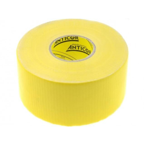 ; Tape: duct; W: 48mm; L: 25m; Thk: 0.25mm; yellow; natural rubber; 15%; ANTICOR ; Tape: duct; W: 48mm; L: 25m; Thk: 0.25mm; yellow; natural rubber; 15%; ANTICOR
