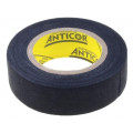 ; Tape: fixing; W: 19mm; L: 10m; Thk: 0.25mm; rubber; black; -40÷105°C; ANTICOR