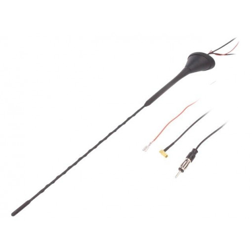 ; Antenna; 0.41m; AM,DAB,FM; with amplifier; 5m; 12VDC; 10dB; 4CARMEDIA