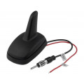 ; Antenna; SHARK; AM,FM; DIN; black; 12VDC; AM gain: 2dB; FM gain: 5dB; JC Antenna