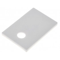 AOS 220; Heat transfer pad: ceramic; TO220; L: 12mm; W: 18mm; Thk: 1.5mm; FISCHER ELEKTRONIK AOS 220; Heat transfer pad: ceramic; TO220; L: 12mm; W: 18mm; Thk: 1.5mm; FISCHER ELEKTRONIK