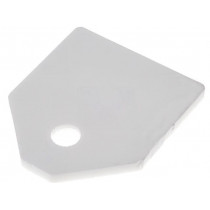 AOS 3 P; Heat transfer pad: ceramic; TO3P; L: 17.5mm; W: 20.5mm; Thk: 1.5mm; FISCHER ELEKTRONIK