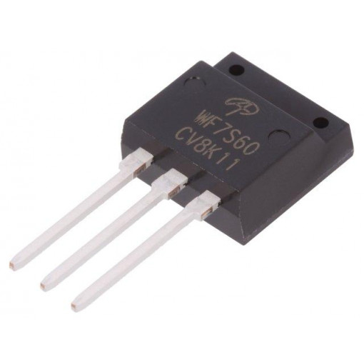 AOWF7S60; Transistor: N-MOSFET; unipolar; 600V; 5A; TO262F; ALPHA & OMEGA SEMICONDUCTOR