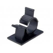 AP-1013; Self-adhesive cable holder; 10÷12.5mm; polyamide; black; UL94V-2; KSS WIRING