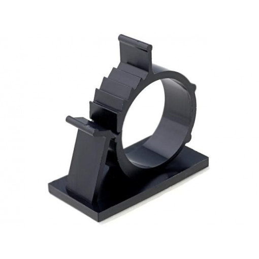 AP-2225; Self-adhesive cable holder; 22.2÷25.4mm; polyamide; black; KSS WIRING