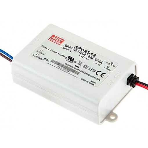 APV-25-15; Power supply: switched-mode; LED; 25.2W; 15VDC; 1.68A; 90÷264VAC; MEAN WELL