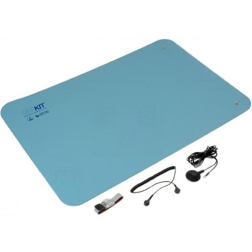157KIT 6090 BLUE; Protective bench kit; ESD; 600x900mm; Thk: 2mm; blue; 1MΩ/km; 440°C; ELME 157KIT 6090 BLUE; Protective bench kit; ESD; 600x900mm; Thk: 2mm; blue; 1MΩ/km; 440°C; ELME