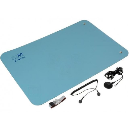 157KIT 4060 BLUE; Protective bench kit; ESD; 400x600mm; Thk: 2mm; blue; 1MΩ/km; 440°C; ELME 157KIT 4060 BLUE; Protective bench kit; ESD; 400x600mm; Thk: 2mm; blue; 1MΩ/km; 440°C; ELME