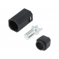 AS250F BLACK; Plug; DC supply; AS250; female; PIN: 1; for cable; soldered; 90A; AMASS