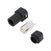 AS250M BLACK; Plug; DC supply; AS250; male; PIN: 1; for cable; soldered; 90A; 500V; AMASS