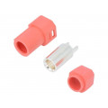 AS250M RED; Plug; DC supply; AS250; male; PIN: 1; for cable; soldered; 90A; 500V; AMASS