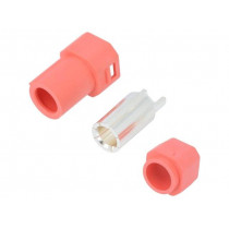 AS250M RED; Plug; DC supply; AS250; male; PIN: 1; for cable; soldered; 90A; 500V; AMASS