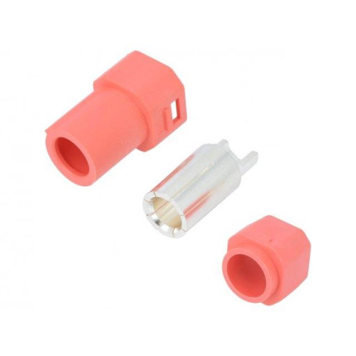AS250M RED; Plug; DC supply; AS250; male; PIN: 1; for cable; soldered; 90A; 500V; AMASS