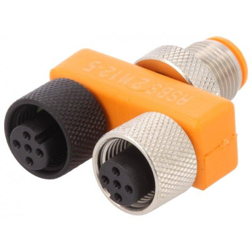 11120 ASBS2M12-5; T adapter; M12 male,M12 female x2; A code-DeviceNet / CANopen; LUMBERG AUTOMATION 11120 ASBS2M12-5; T adapter; M12 male,M12 female x2; A code-DeviceNet / CANopen; LUMBERG AUTOMATION