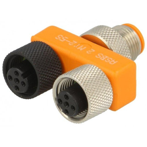 11122 ASBS 2 M12-5S; T adapter; M12 male,M12 female x2; A code-DeviceNet / CANopen; LUMBERG AUTOMATION 11122 ASBS 2 M12-5S; T adapter; M12 male,M12 female x2; A code-DeviceNet / CANopen; LUMBERG AUTOMATION