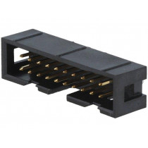 ASLG20G; Socket; IDC; male; PIN: 20; straight; THT; 2.54mm; Layout: 2x10; FISCHER ELEKTRONIK