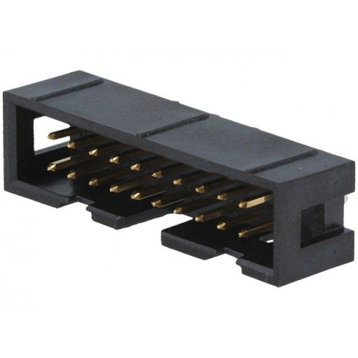 ASLG20G; Socket; IDC; male; PIN: 20; straight; THT; 2.54mm; Layout: 2x10; FISCHER ELEKTRONIK