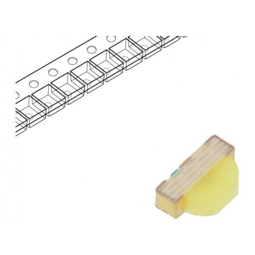 ASMT-CW00; LED; SMD; 0603; white; 18÷35mcd; 170°; 5mA; 2.55÷3.15V; Front: convex; BROADCOM (AVAGO)