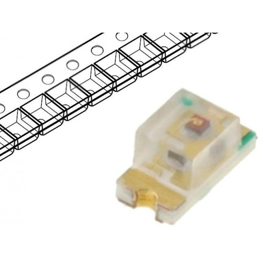 ASMT-RA45-AP932; LED; SMD; 0603; amber; 90mcd; 1.6x0.8x0.45mm; 145°; 20mA; λd: 591nm; BROADCOM (AVAGO)