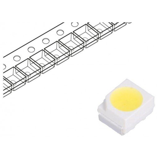 ASMT-UWB1-NX3B2; LED; SMD; 3528,PLCC2; white cold; 1800÷3550mcd; 6500K; 120°; 20mA; BROADCOM (AVAGO) ASMT-UWB1-NX3B2; LED; SMD; 3528,PLCC2; white cold; 1800÷3550mcd; 6500K; 120°; 20mA; BROADCOM (AVAGO)