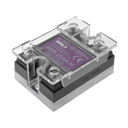 ASR-25AA-H; Relay: solid state; Ucntrl: 80÷280VAC; 25A; 48÷480VAC; Series: ASR; ANLY ELECTRONICS ASR-25AA-H; Relay: solid state; Ucntrl: 80÷280VAC; 25A; 48÷480VAC; Series: ASR; ANLY ELECTRONICS