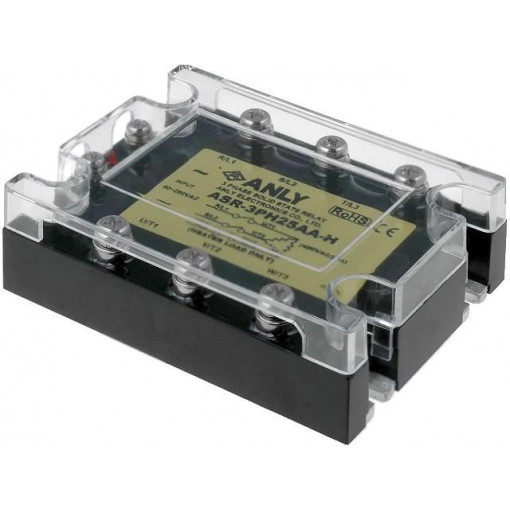 ASR-3PH25AA-H; Relay: solid state; Ucntrl: 80÷280VAC; 25A; 48÷480VAC; 3-phase; ANLY ELECTRONICS ASR-3PH25AA-H; Relay: solid state; Ucntrl: 80÷280VAC; 25A; 48÷480VAC; 3-phase; ANLY ELECTRONICS