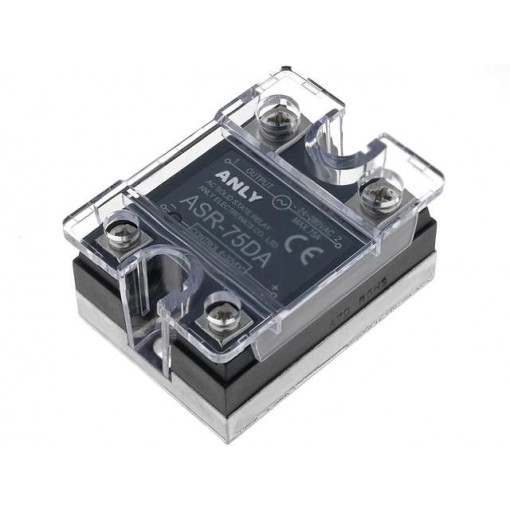 ASR-75DA; Relay: solid state; Ucntrl: 4÷32VDC; 75A; 24÷280VAC; Series: ASR; ANLY ELECTRONICS ASR-75DA; Relay: solid state; Ucntrl: 4÷32VDC; 75A; 24÷280VAC; Series: ASR; ANLY ELECTRONICS