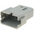 AT04-12PA; Connector: wire-wire; AT; plug; male; PIN: 12; IP67; Locking: latch; AMPHENOL