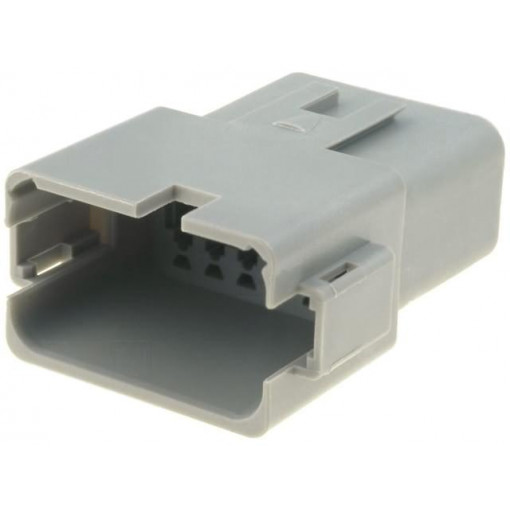 AT04-12PA; Connector: wire-wire; AT; plug; male; PIN: 12; IP67; Locking: latch; AMPHENOL