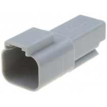 AT04-2P; Connector: wire-wire; AT; plug; male; PIN: 2; IP67; Locking: latch; AMPHENOL