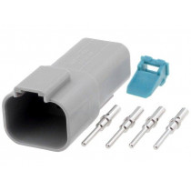 AT04-4P-KIT01; Connector: wire-wire; AT; plug; male; Size: 16; 20AWG÷16AWG; PIN: 4; AMPHENOL