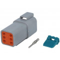 AT04-6P-KIT01; Connector: wire-wire; AT; plug; male; Size: 16; 20AWG÷16AWG; PIN: 6; AMPHENOL