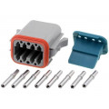 AT06-08SA-KIT01; Connector: wire-wire; AT; plug; female; Size: 16; 20AWG÷16AWG; PIN: 8; AMPHENOL