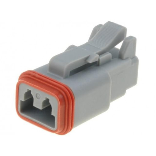 AT06-2S; Connector: wire-wire; AT; plug; female; PIN: 2; IP67; Locking: latch; AMPHENOL