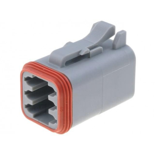 AT06-6S; Connector: wire-wire; AT; plug; female; PIN: 6; IP67; Locking: latch; AMPHENOL