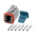 AT06-6S-KIT01; Connector: wire-wire; AT; plug; female; Size: 16; 20AWG÷16AWG; PIN: 6; AMPHENOL